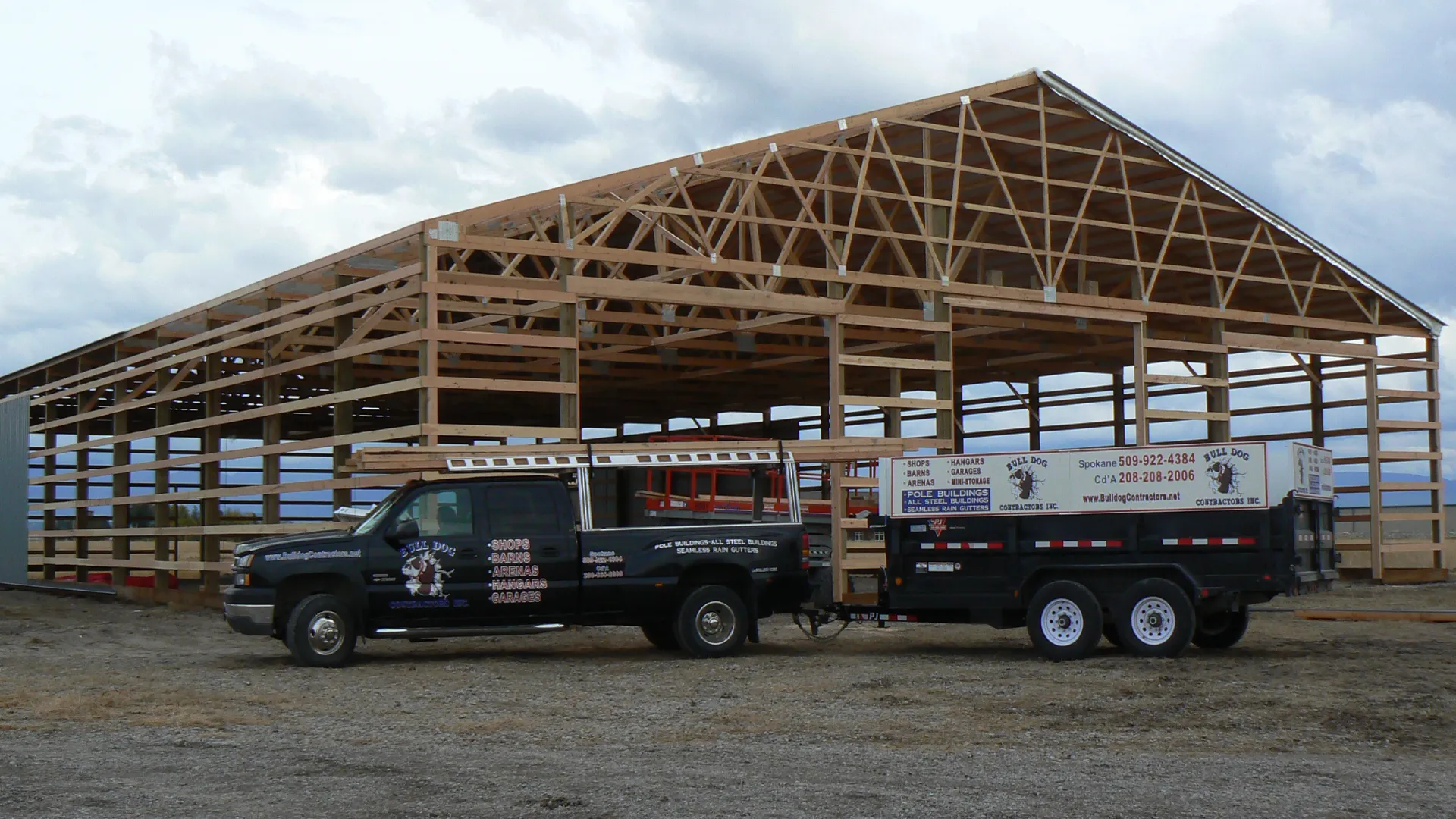 Pole building construction in Spokane